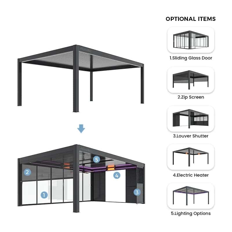 Aluminum alloy Pergola