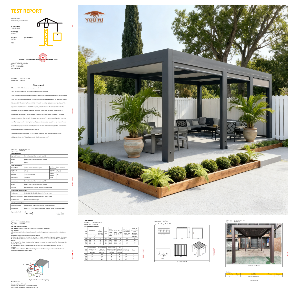 Aluminum alloy Pergola